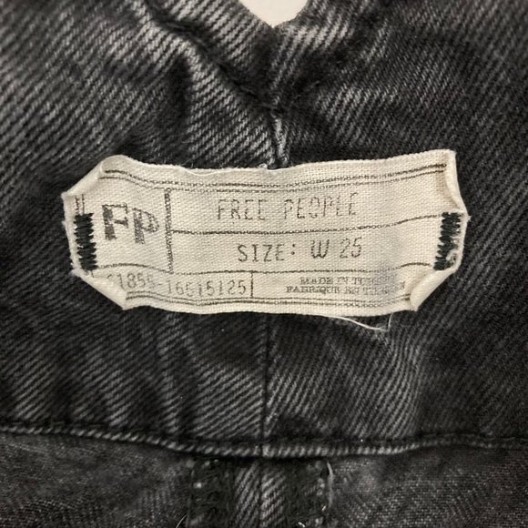 Free People Black Wide Leg Jeans - Picture 6 of 8